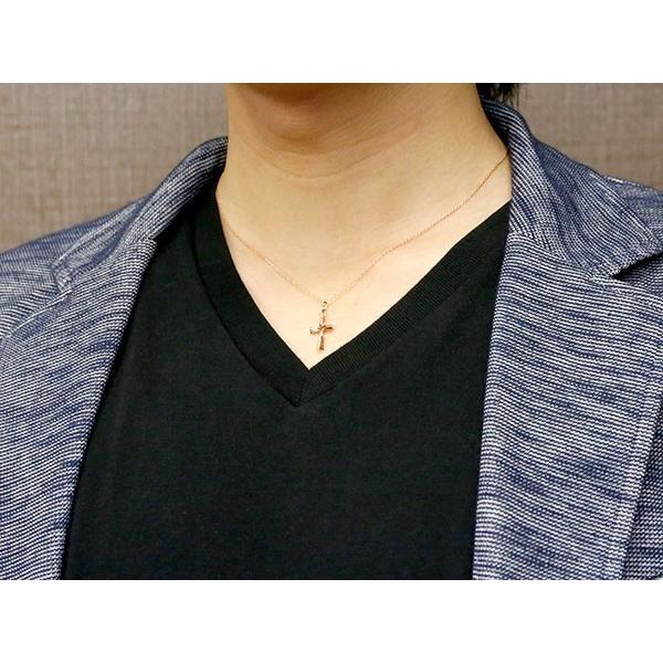 特別オファー 10金 トップ ネックレス ペア クロス メンズ ペアネックレス クロスデザイン お守りとしても人気 十字架 送料無料 レディース メンズ 人気 チェーン シンプル 風 10k 地金 ピンクゴールドk10 ペアネックレス メンズアクセサリー