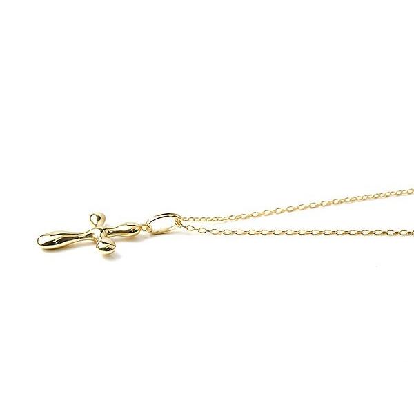 18金 メンズ ネックレス トップ クロス 20代 ゴールド 18k イエローゴールドK18 ペンダントトップ 十字架 シンプル 男性 地金 水 人気 送料無料 セール saleの画像