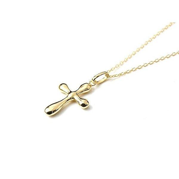 18金 ネックレス トップ メンズ クロス 20代 ゴールド 18k イエローゴールドK18 ペンダントトップ 十字架 シンプル 男性 地金 水 人気 送料無料 セール saleの画像