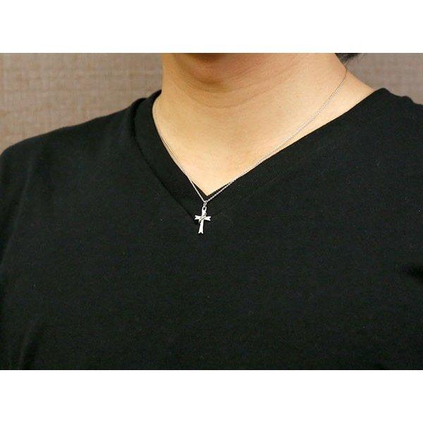 プラチナ ネックレス トップ メンズ クロスネックレス ペンダント 十字架 シンプル pt900 男性用 地金 宙 つや消し 人気 送料無料 セール saleの画像