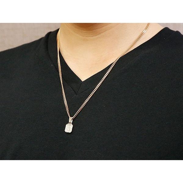 ゴールド ネックレス 喜平 トップ ダイヤモンド メンズ ペンダントトップ 10金 10k ピンクゴールドK10 キヘイ ダイヤ 男性 送料無料 人気 セール saleの画像