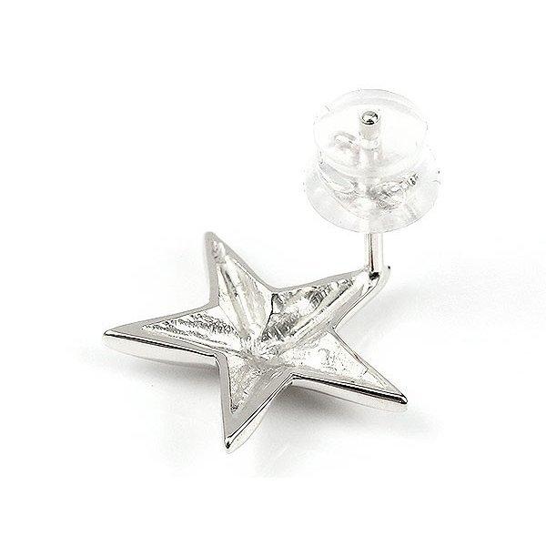 メンズ ピアス 片耳 プラチナピアス 星 片耳ピアス 地金 シンプル スター プラチナ900 pt900 スタッドピアス 男性 ファーストピアス セール saleの画像