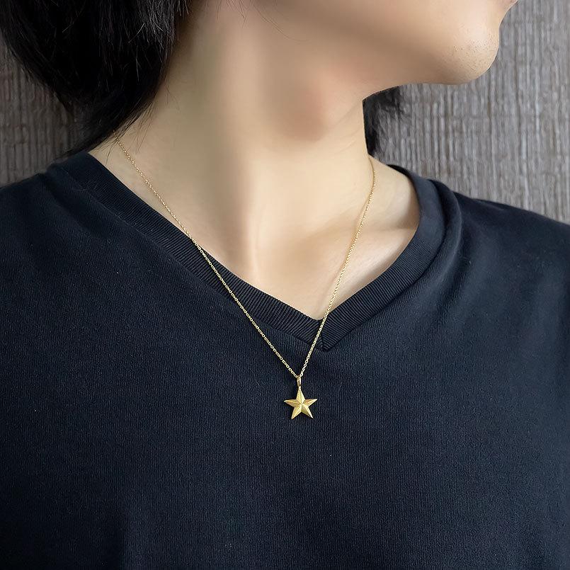 純金 ネックレス トップ 24金 メンズ 星 ペンダントトップ 金 シンプル ゴールド 24K K24 スター 男性 女性 地金 送料無料 セール saleの画像