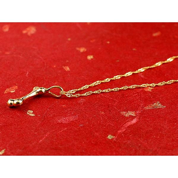 純金 ネックレス 24金 トップ 骨 犬 ゴールド 24K ペンダントトップ メンズ レディース ボーン お守り 戌年 いぬ イヌ k24 送料無料 セール saleの画像