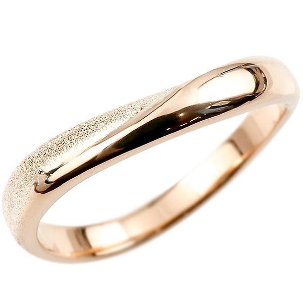 本数限定特価 メンズ 指輪 リング ピンクゴールドk10 婚約指輪 ピンキーリング 10金 K10 スターダスト仕上げ 地金 緩やかなv字 送料無料 クリスマス 人気 新品ショップ Www Superavila Com