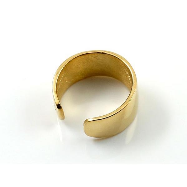 ジュエリー工房アトラス 18金 イヤーカフ メンズ 太め イヤークリップ