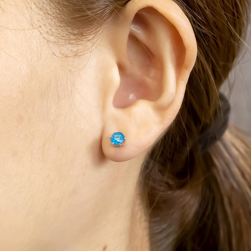 ジュエリー工房アトラス 18金 ピアス つけっぱなし キャッチのいらない