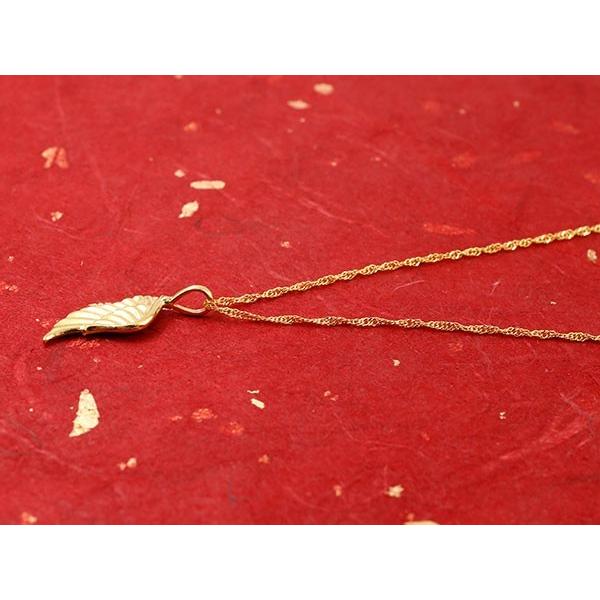 純金 ネックレス 24金 トップ メンズ 羽 フェザー 金 ゴールド 24K ペンダントトップ k24 男性 20代 30代 40代 50代 送料無料 人気 セール saleの画像