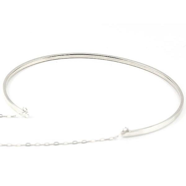 匿名配送 ブレスレット プラチナ バングル pt900 レディース チェーン 華奢 細身 地金 送料無料 セール SALE 【WS1237202866】(43240円)