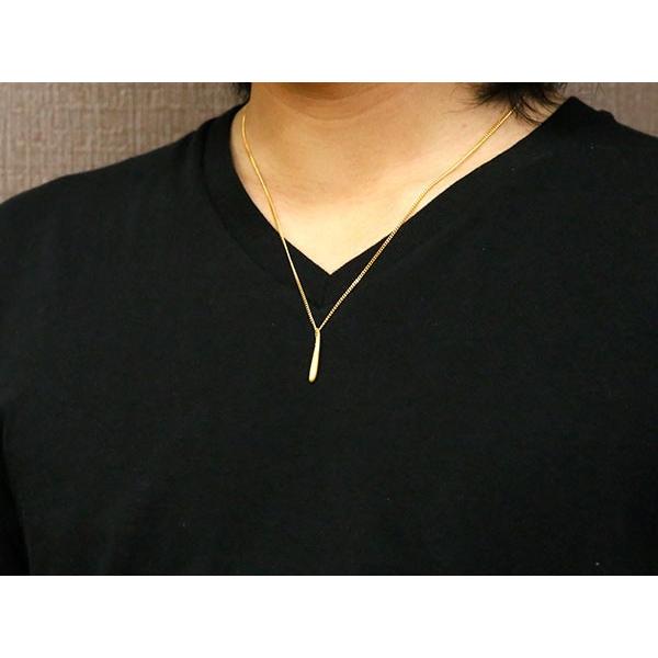 純金 ネックレス 24金 トップ メンズ 金 ゴールド バー 24K ペンダントトップ k24 シンプル つゆ ドロップ 男性 20代 30代 40代 送料無料 人気 セール saleの画像