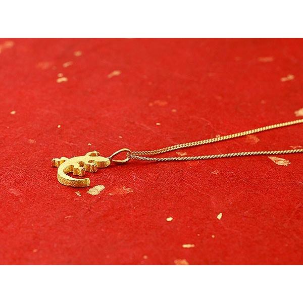 純金 ネックレス 24金 トップ メンズ 金 ゴールド 24K トカゲ ペンダントトップ k24 とかげ シンプル 男性 トレジャーハンター 人気 セール saleの画像