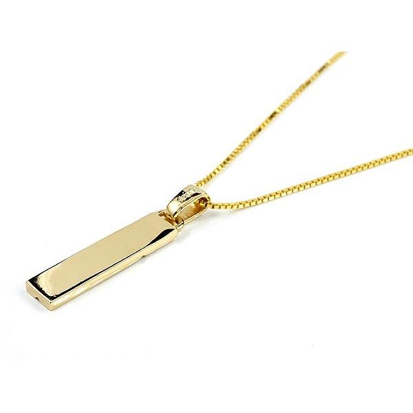 メンズ ネックレス トップ クロス イエローゴールドk18 バーネックレス ダイヤモンド 18金 18ｋ プレートネックレス トレジャーハンター 人気 セール saleの画像