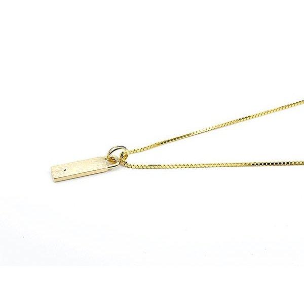 ゴールド ネックレス トップ ブラックダイヤモンド ダイヤ バーネックレス 10ｋイエローゴールドk10 10金 トレジャーハンター 男女兼用 送料無料 セール SALE_2