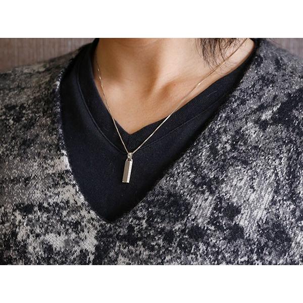 プラチナ ネックレス メンズ バーネックレス トップ ダイヤモンド ダイヤ pt900 PT プレートネックレス トップ トレジャーハンター シンプル 送料無料 人気 saleの画像