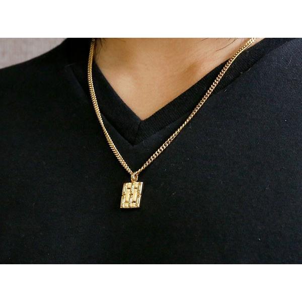 ネックレス トップ メンズ 喜平用 イエローゴールドk10 メタルバンド 時計 ペンダント 10金 つや消し 男性用 地金 人気 シンプル 送料無料 セール saleの画像