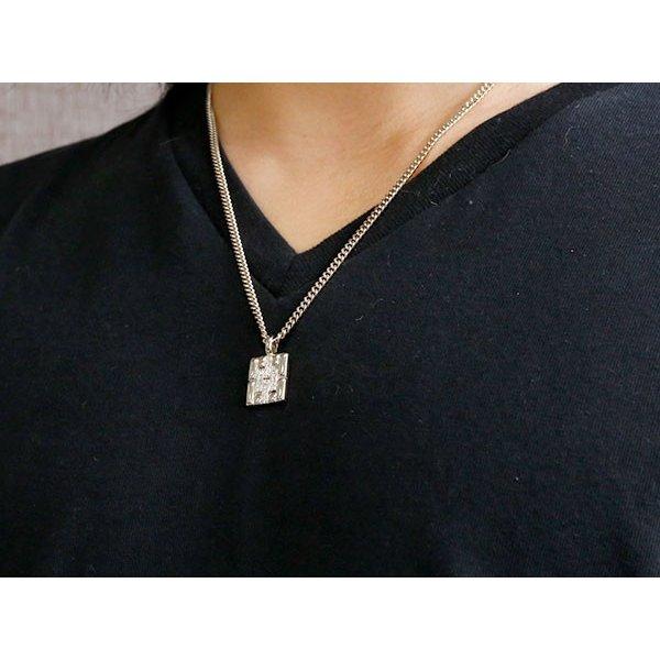 ネックレス トップ メンズ 喜平用 キュービックジルコニア シルバー メタルバンド 時計 ペンダント sv925 男性用 人気 シンプル 送料無料 セール saleの画像