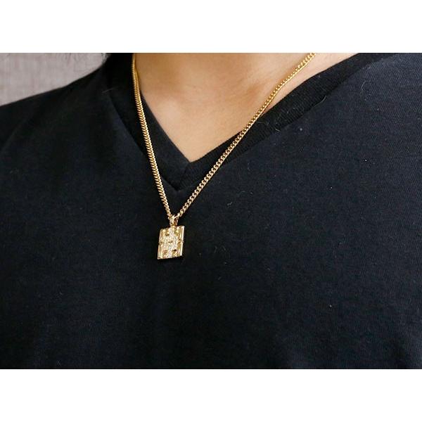 ネックレス トップ メンズ 喜平用 ダイヤモンド イエローゴールドk10 メタルバンド 時計 ペンダント 10金 男性用 ダイヤ シンプル 送料無料 セール saleの画像
