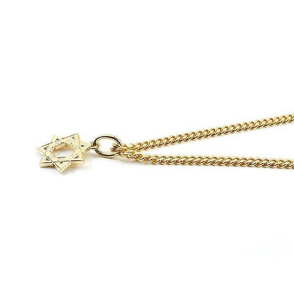 18金 ネックレス トップ メンズ 喜平 イエローゴールドk18 ダイヤモンド キヘイ ペンダント 七芒星 幾何学 人気 コントラッド 東京 シンプル セール saleの画像