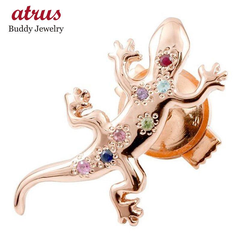 18金 ピンブローチ ヤモリメンズ ゴールド 18k ピンクゴールド アミュレット お守り 家守 ラペルピン 宝石 コントラッド 東京 送料無料 人気 セール 爆買