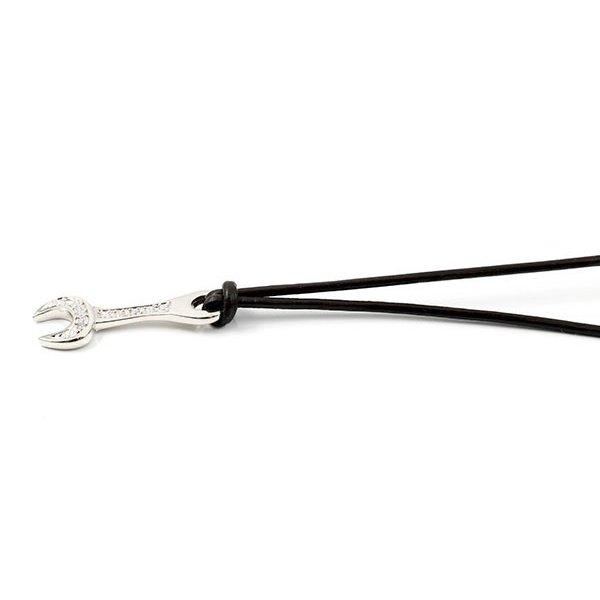 プラチナ ネックレス トップ メンズ ダイヤモンド ペンダント スパナ レンチ pt900 チェーン 人気 シンプル 送料無料 セール saleの画像