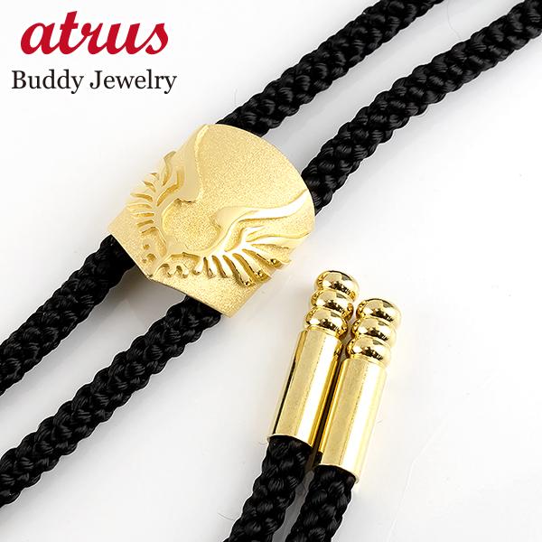 人気ショップが最安値挑戦 メンズ ループタイ イエローゴールドk10 ネクタイ ネックレス 江戸結び 紐 ポーラータイ ボロタイ 羽 10金 シンプル 内祝い Mtkbrasil Com Br