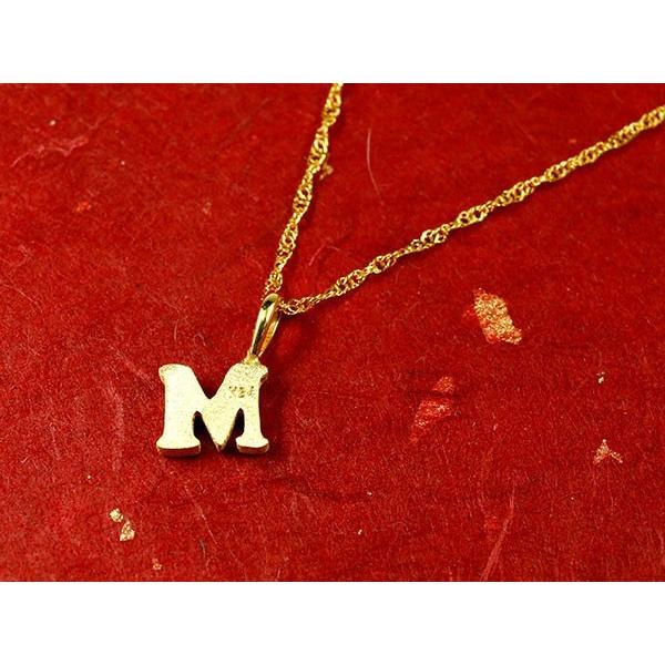 純金 ネックレス 24金 レディース 選べるイニシャル ゴールド 24K アルファベット ゴシック体 ペンダントトップ ゴールド k24 送料無料 セール saleの画像