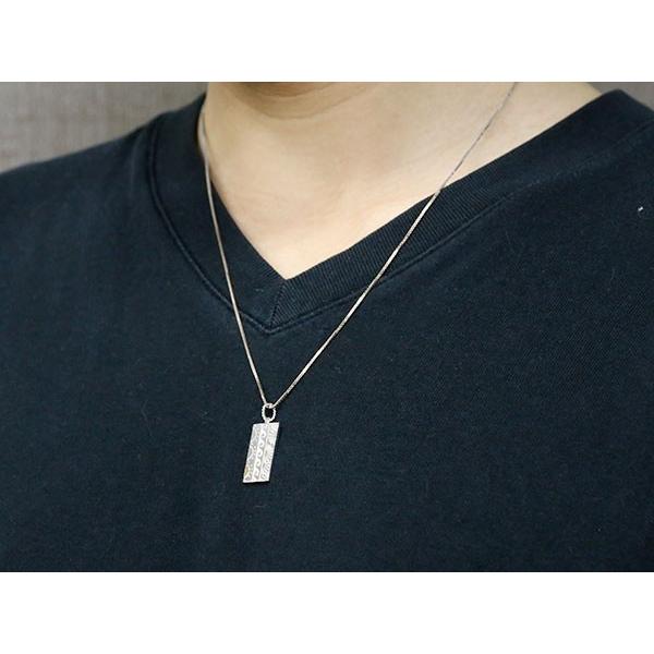 メンズネックレス トップ 20代 シルバー 18金 シンプル ネイティブアメリカン ゴールド 18k コンビ プレート ペンダント sv925 インディアン セール SALE_3