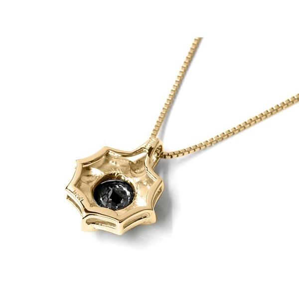 メンズ ネックレス トップ ブラックダイヤモンド シンプル 30代 ピンクゴールドk10 ダイヤ ペンダント 10金 ミル打ち シールド 男性 送料無料 セール saleの画像