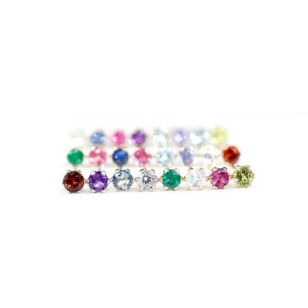 一粒 ピアス ペア ルビー レディース スタッドピアス イエローゴールドk10 ハート 10金 天然石 7月誕生石 あすつく 宝石 送料無料 セール saleの画像