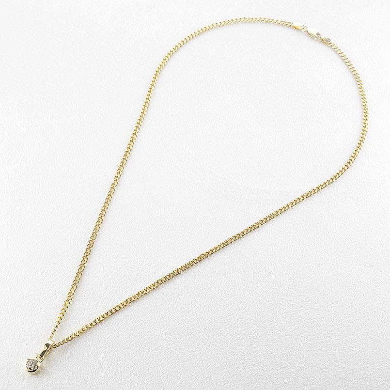 18金 ネックレス ペンダントトップ 喜平 トップ メンズ ゴールド 18k ダイヤ 一粒 ブラウンダイヤモンド 0.5ct k18 キヘイ チェーン あすつく 送料無料 saleの画像