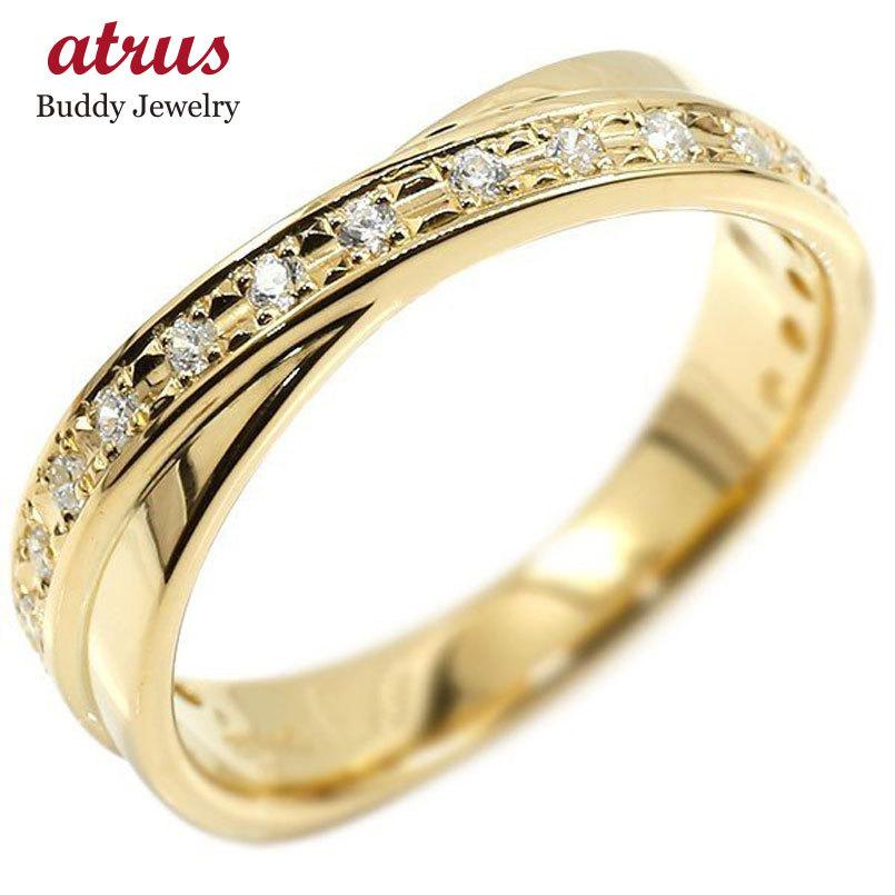 婚約指輪 ダイヤ リング イエローゴールドk10 ダイヤモンド ピンキーリング指輪 エンゲージリング 10金 宝石 レディース 送料無料 セール SALE