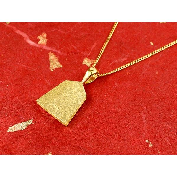 純金 ネックレス 24金 トップ メンズ 将棋 王将 駒 ペンダントトップ 