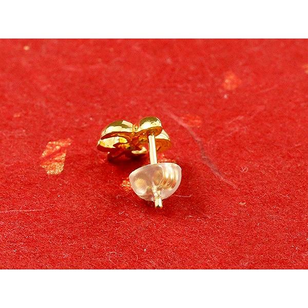 ジュエリー工房アトラス 純金 ピアス メンズ 片耳 24金 ユリの紋章
