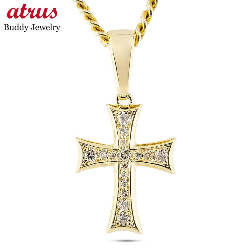 18金 ネックレス 喜平 トップ メンズ クロス ダイヤモンド ゴールド 18k ペンダントトップ 十字架 シンプル ダイヤ キヘイ あすつく 送料無料 ボーナスセール 日本産