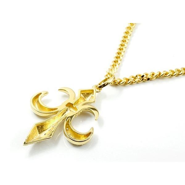 ジュエリー工房アトラス 18金 ネックレス 喜平 トップ ゆりの紋章