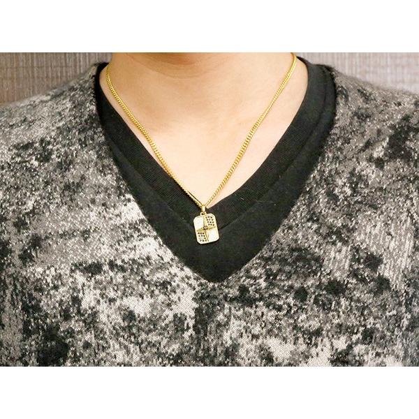 喜平 メンズ ブラックダイヤモンド ダイヤモンド ネックレス トップ イエローゴールドk10 クロス シールド 十字架 盾 10金 星 キヘイチェーン セール saleの画像