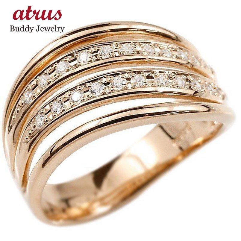 メンズ リング ピンクゴールドk18 キュービックジルコニア 幅広 指輪 リング 18金 ピンキーリング 男性用 送料無料 人気 セール SALE