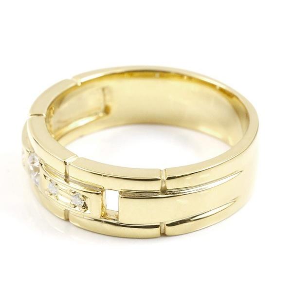 ジュエリー工房アトラス メンズペアリング ペア イエローゴールドk18