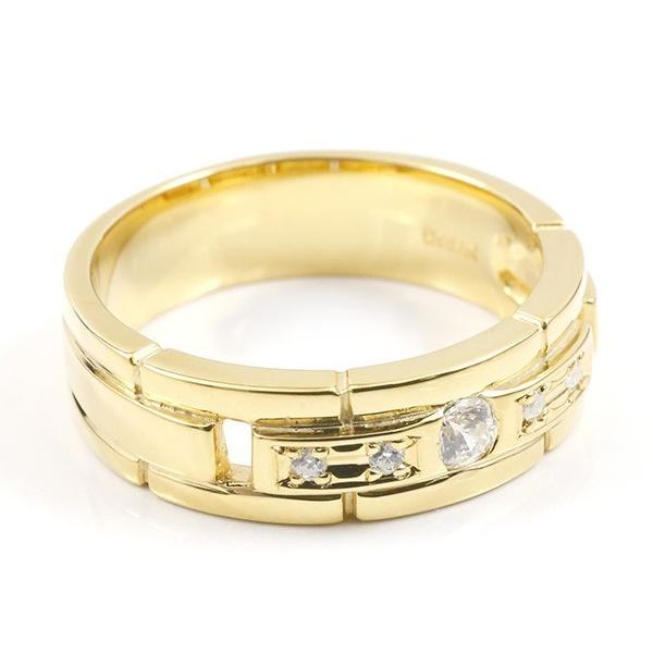 ジュエリー工房アトラス メンズペアリング ペア イエローゴールドk18