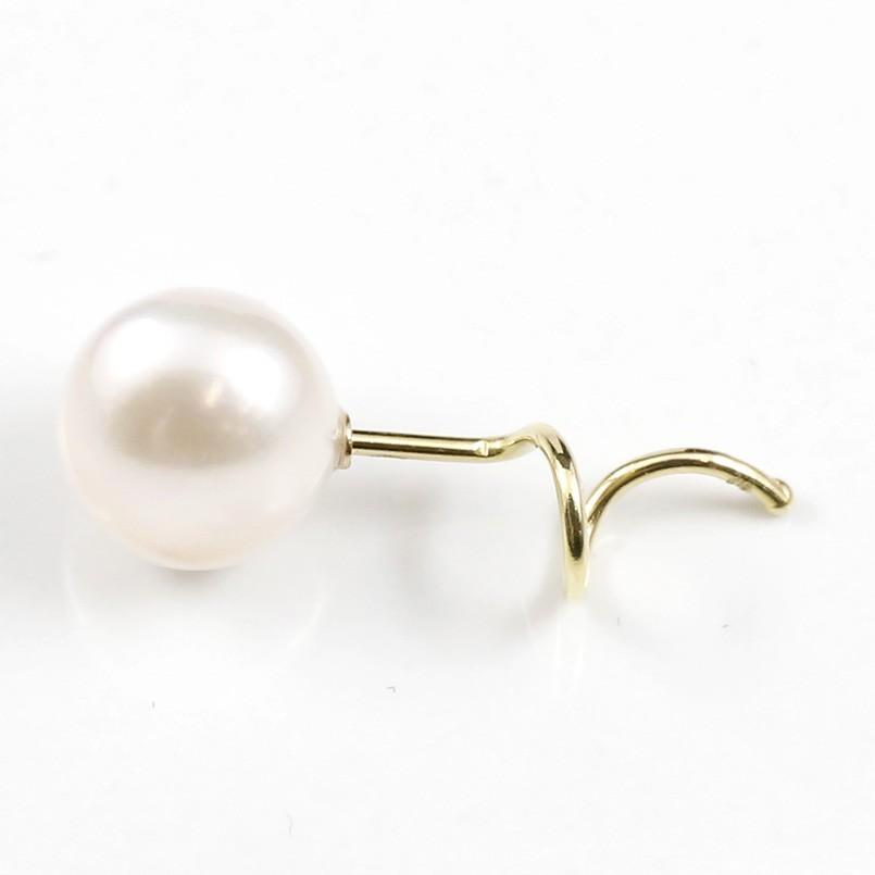 ピアス キャッチのいらないピアス パールピアス ピアス ペア イエローゴールドk18 18k あこや本真珠 フォーマル 18金 6月誕生石 あすつく セール saleの画像