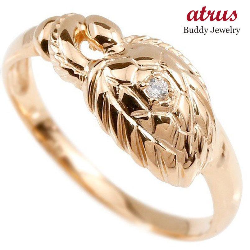 初売り 婚約指輪 ダイヤ リング ピンクゴールドk10 ダイヤモンド カメ エンゲージリング 指輪 ピンキーリング 10金 亀 かめ レディース 送料無料 Materialworldblog Com