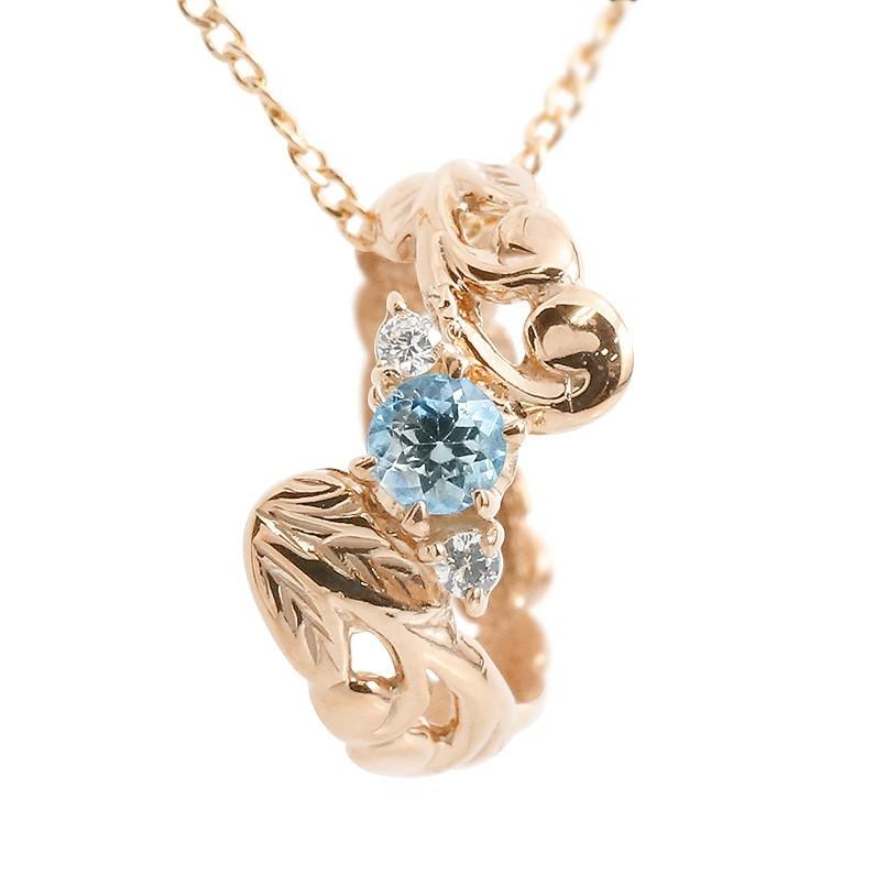 人気no 1 本体 ハワイアンジュエリー ネックレス ブルートパーズ ダイヤモンド ベビーリング ピンクゴールドk18 チェーン ネックレス レディース 18金 プレゼント 女性 人気ブランド Www Htsstlucia Org