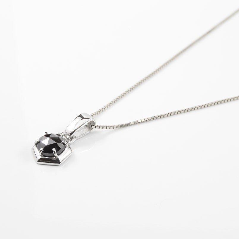 プラチナ ネックレス メンズ トップ ブラックダイヤモンド 1ct pt900 30代 シンプル ダイヤ ペンダントトップ 男性 チェーン あすつく 送料無料 セール saleの画像