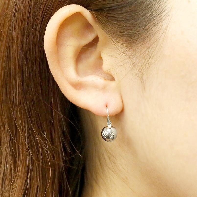 ピアス プラチナ メンズ 片耳ピアス 丸玉ピアス 8mm フックピアス プラチナ900 地金 pt900 シンプル 男性用 プラチナピアス 送料無料 人気 セール saleの画像