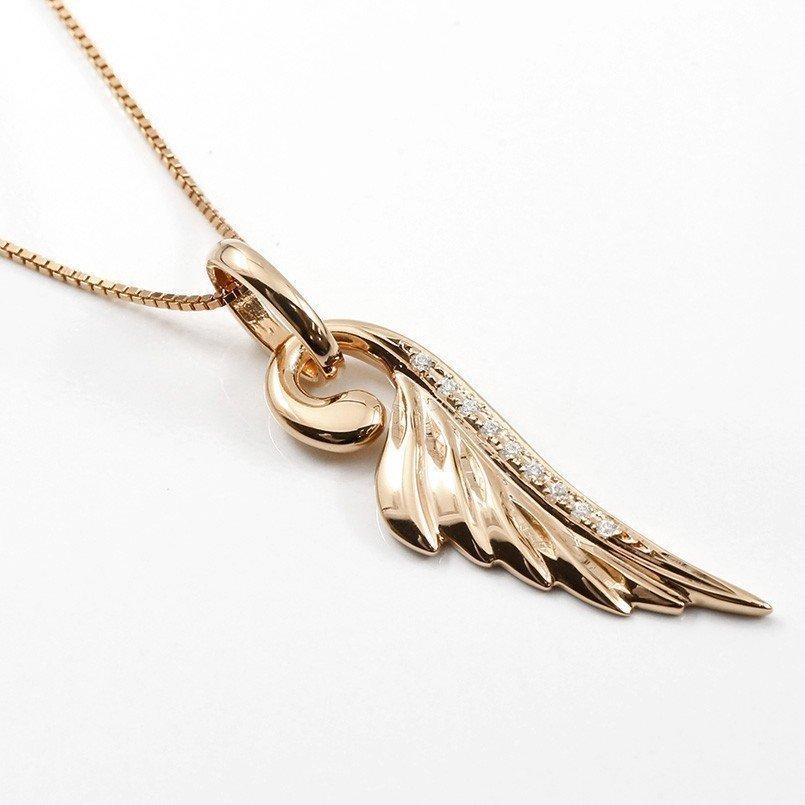 【限定品】 ゴールド ネックレス ペア トップ フェザー ダイヤモンド ゴールド10k 10金 羽根 ペアネックレス ダイヤ 羽 翼 メンズ レディース 送料無料 セール SALE 【LWH2441205623】(85320円)