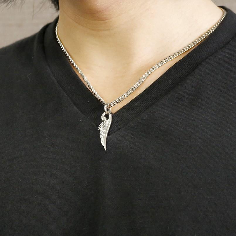 プラチナネックレス メンズ 喜平 ブラックダイヤモンド 羽根 ペンダントトップ pt900 キヘイ 天使 エンジェル 羽 翼 フェザーネックレス 送料無料 saleの画像