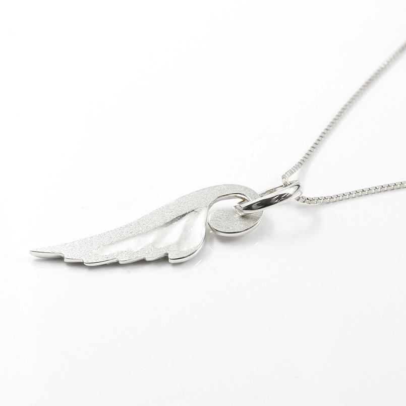 完動品 ネックレス トップ メンズ キュービックジルコニア ホワイトゴールドk10 羽根 ペンダント 10金 男性 天使 エンジェル 羽 翼 フェザーネックレス セール SALE 【G9581687811】(33488円)