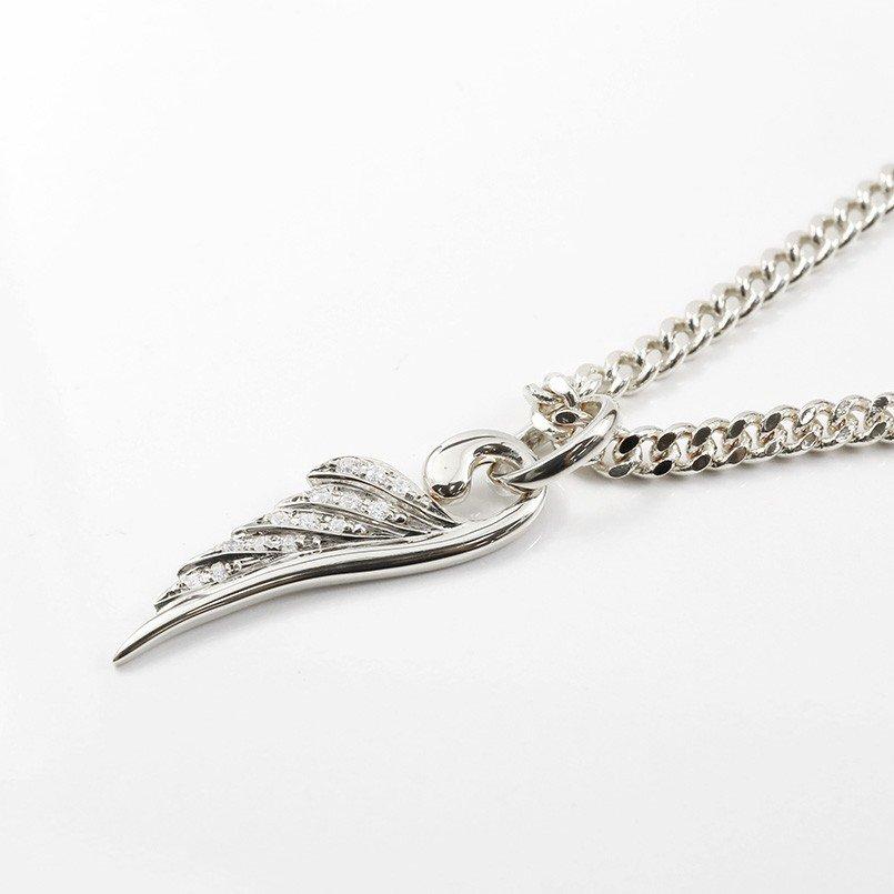 ネックレス トップ メンズ 喜平 ダイヤモンド ホワイトゴールドk10