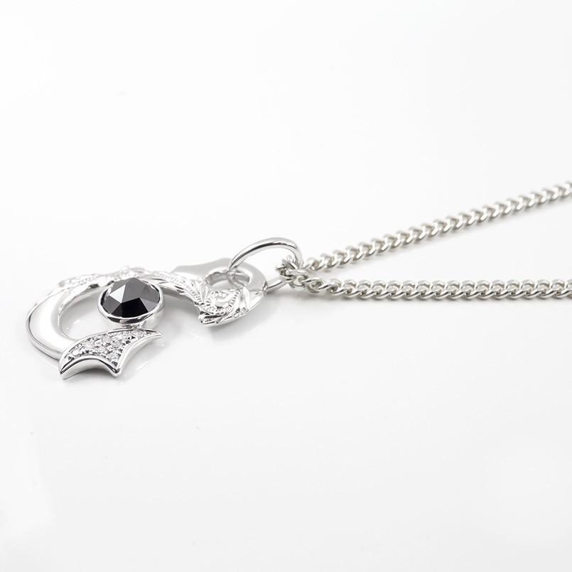 シルバー ネックレス 喜平 トップ 釣針 メンズ ブラックダイヤモンド 2ct ダイヤ 大ぶり フィッシュフック sv925 ペンダントトップ 人気 送料無料 セール saleの画像