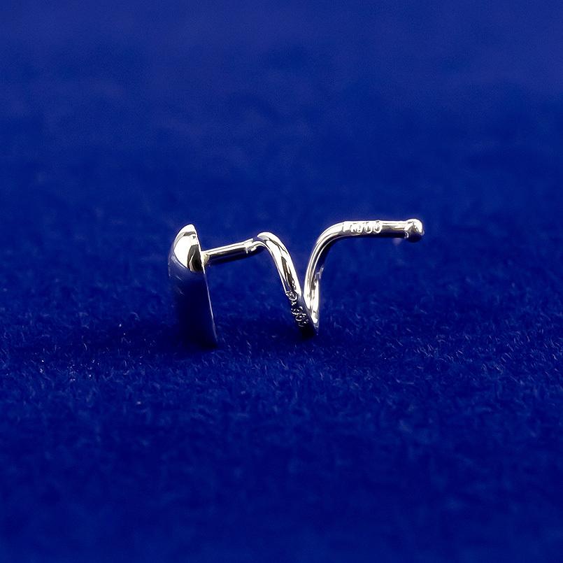 プラチナ 片耳ピアス ハート キャッチのいらないピアス 純プラチナ pt999 pt900 キャッチナッシャー 地金 送料無料 セール saleの画像
